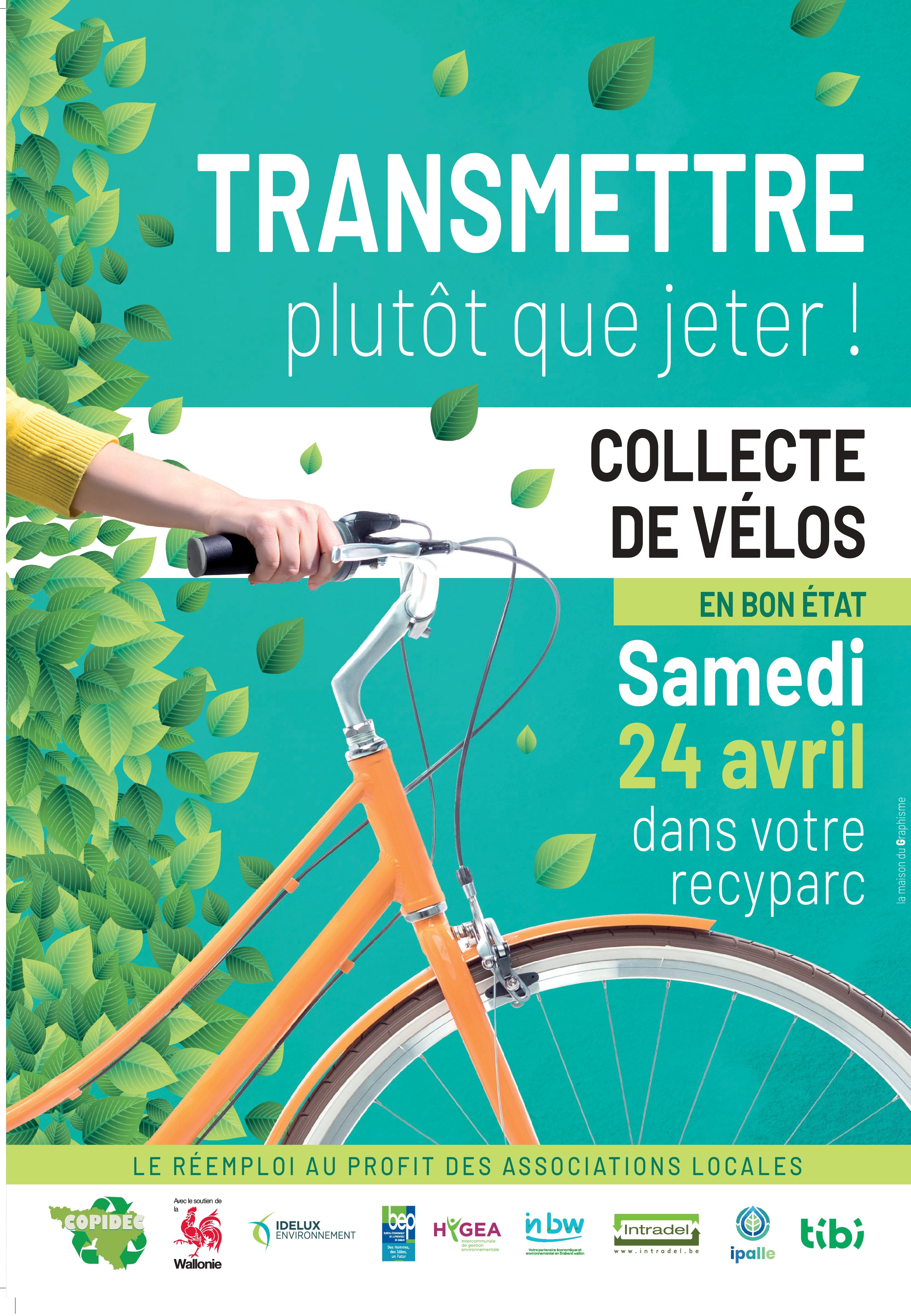 Collecte des vélos dans les recyparcs - Samedi 24 avril 2021