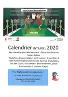 Calendrier INTRADEL 2020