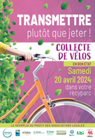 Collecte des vélos dans les recyparcs - samedi 20 avril 2024